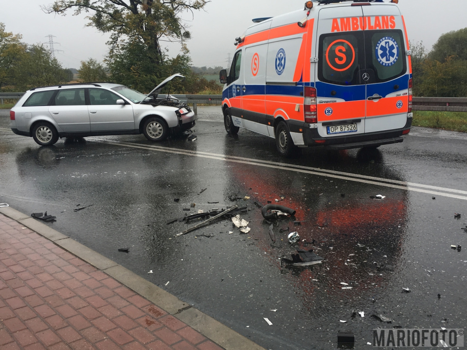 Wypadek ulicy na Niemodlińskiej w Opolu [fot. Mariusz Materlik]