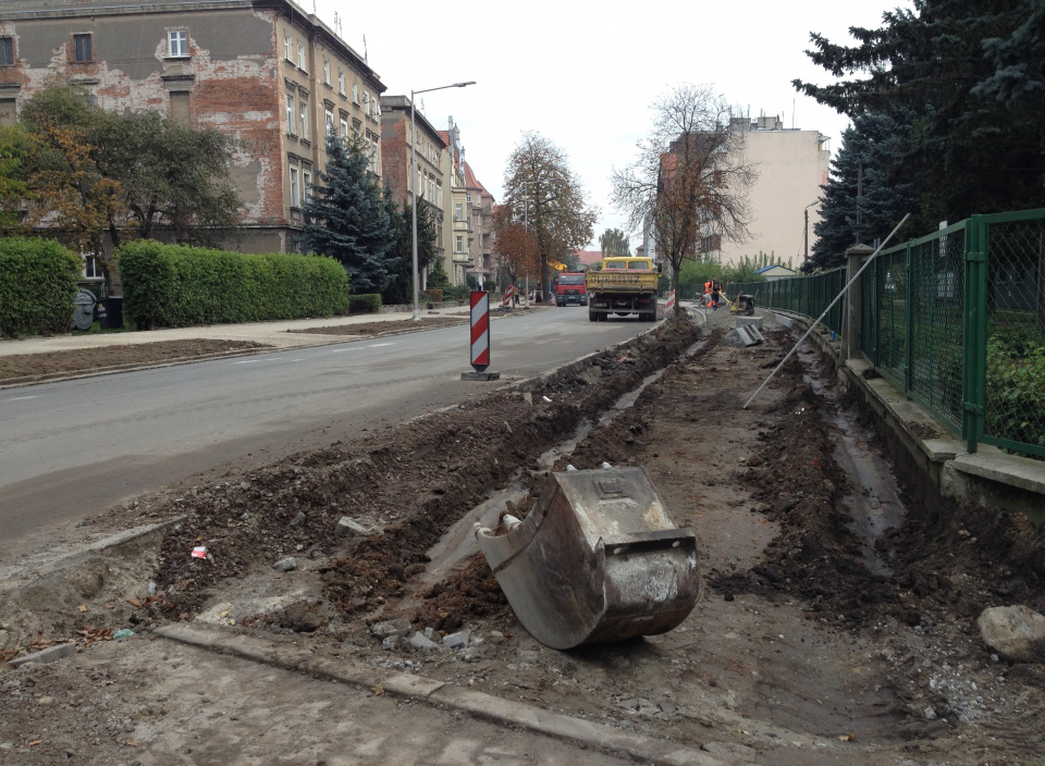 Modernizacja ulicy Wyszyńskiego w Brzegu [fot. Maciej Stępień]