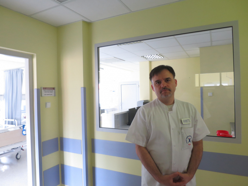 Dr Jacek Polewiak - ordynator oddziału chirurgii naczyniowej w Nysie [fot.Dorota Kłonowska]