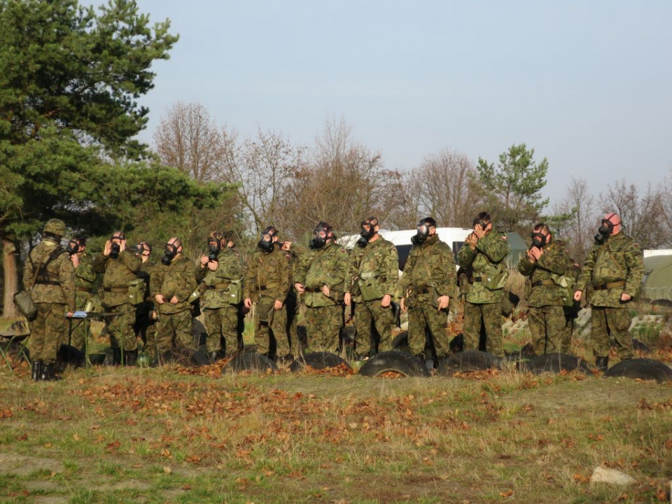Żołnierze rezerwy ćwiczą w Winowie [fot. Katarzyna Zawadzka]