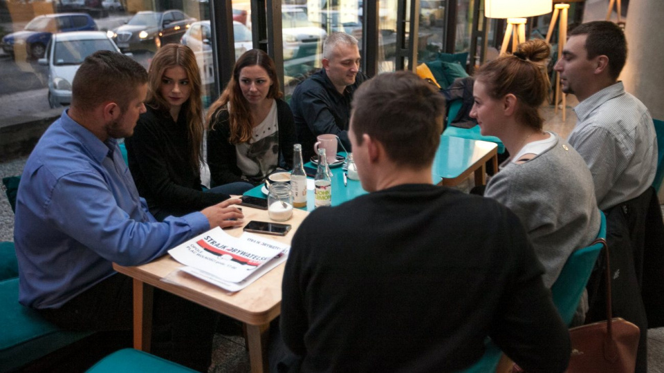 Spotkanie organizacyjne przed Strajkiem Obywatelskim [fot. Mariusz Chałupnik]