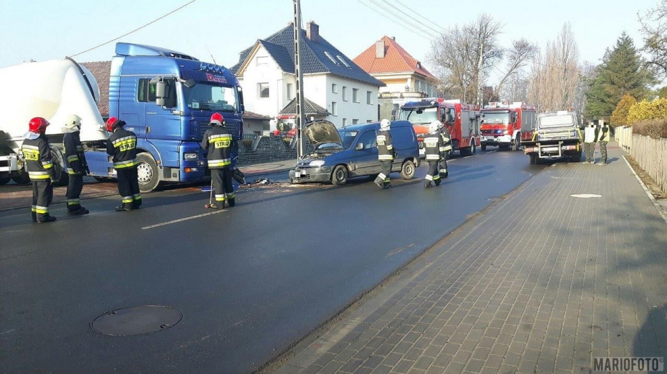 Wypadek w Opolu-Groszowicach [fot. Mariusz Materlik]