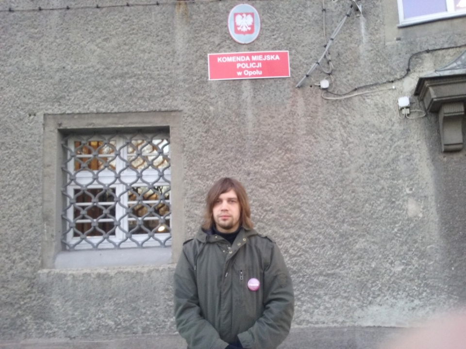 Michał Pytlik jednym z przesłuchiwanych po okupacji biura poselskiego Patryka Jakiego [fot. Monika Pawłowska]