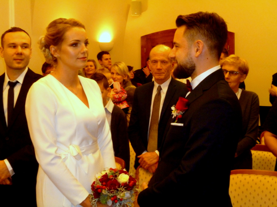 Ślub Julii Chemłowskiej i Kacpra Śnigórskiego [fot. Witek Wośtak]