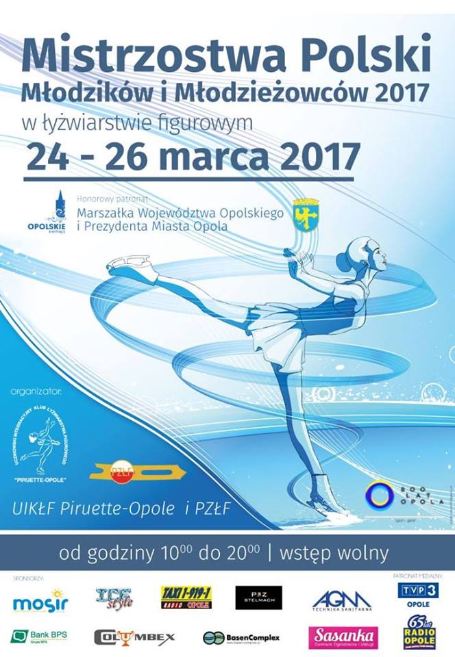 Mistrzostwa Polski Młodzików i Młodzieżowców 2017 w łyżwiarstwie figurowym od piątku na Toropolu