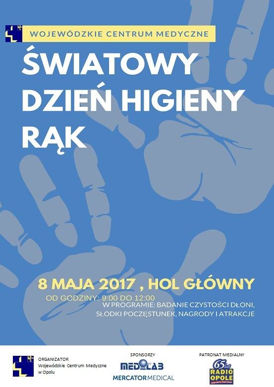W obchody Światowego Dnia Higieny Rąk włącza się Wojewódzkie Centrum Medyczne w Opolu organizując w najbliższy poniedziałek (08.05) konferencję