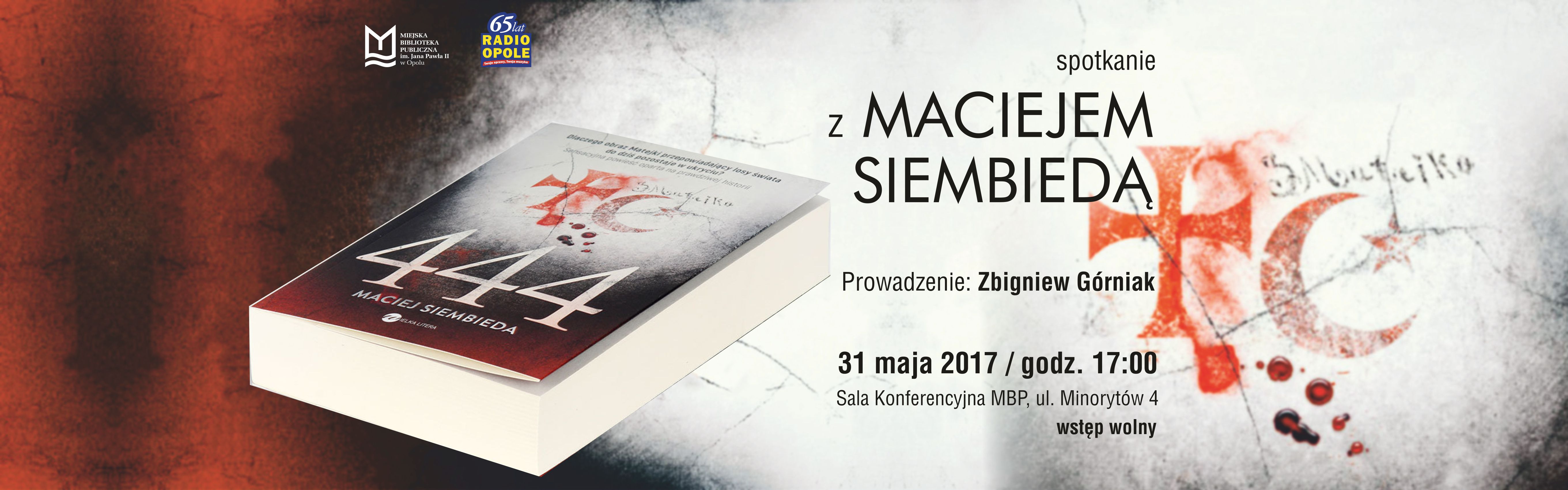 Debiutancka powieść Macieja Siembiedy już jest - przyjdź na spotkanie z autorem!