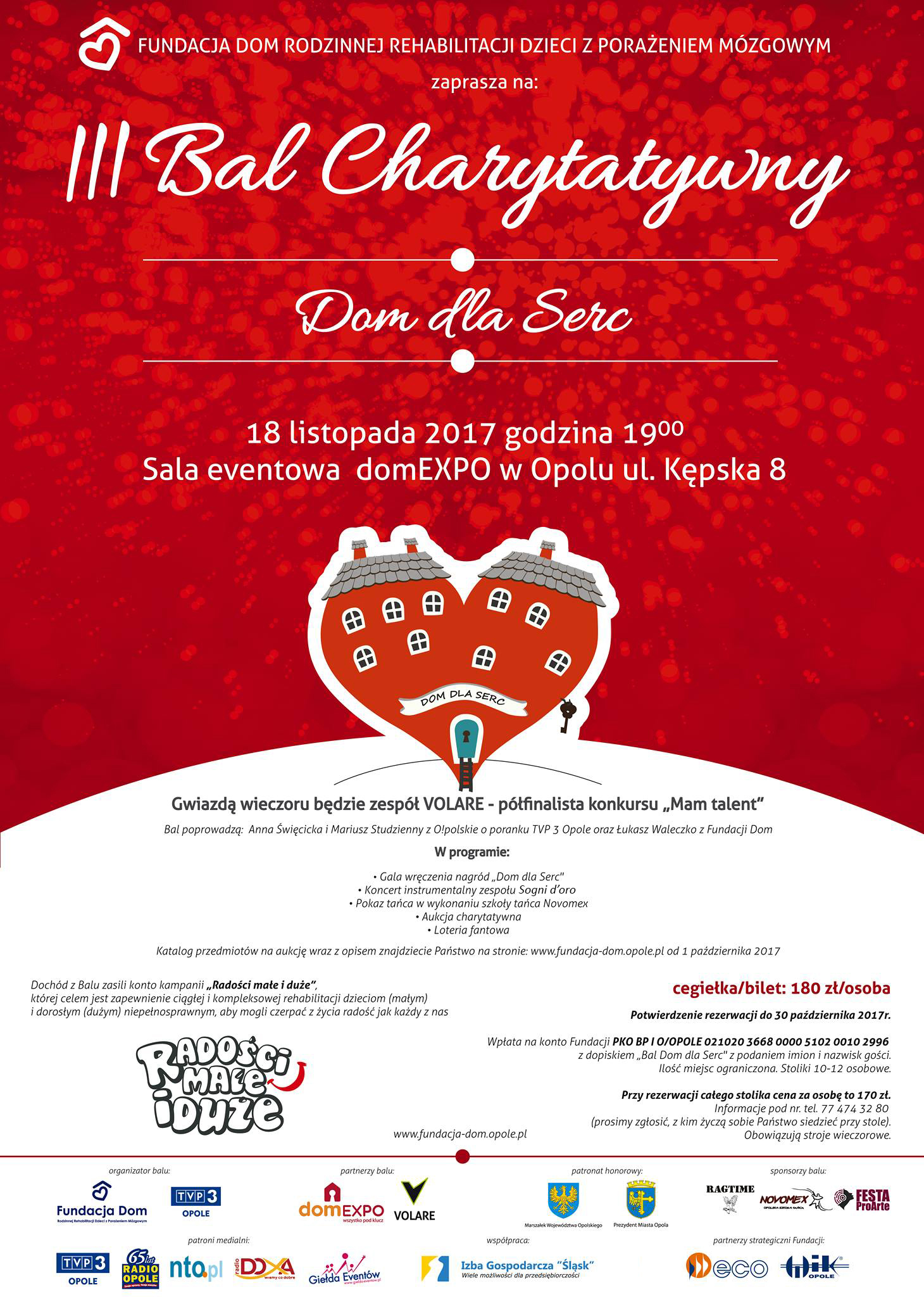 Bal charytatywny 'Dom dla Serc' odbędzie się 18 listopada w domEXPO