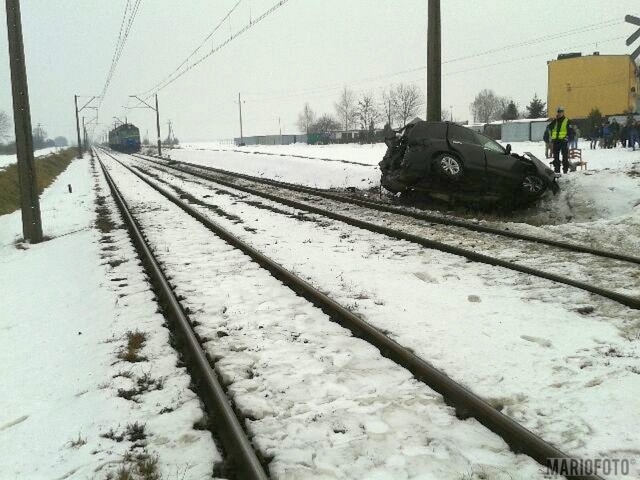 Wypadek na przejeździe kolejowym w Wierzbicy Górnej