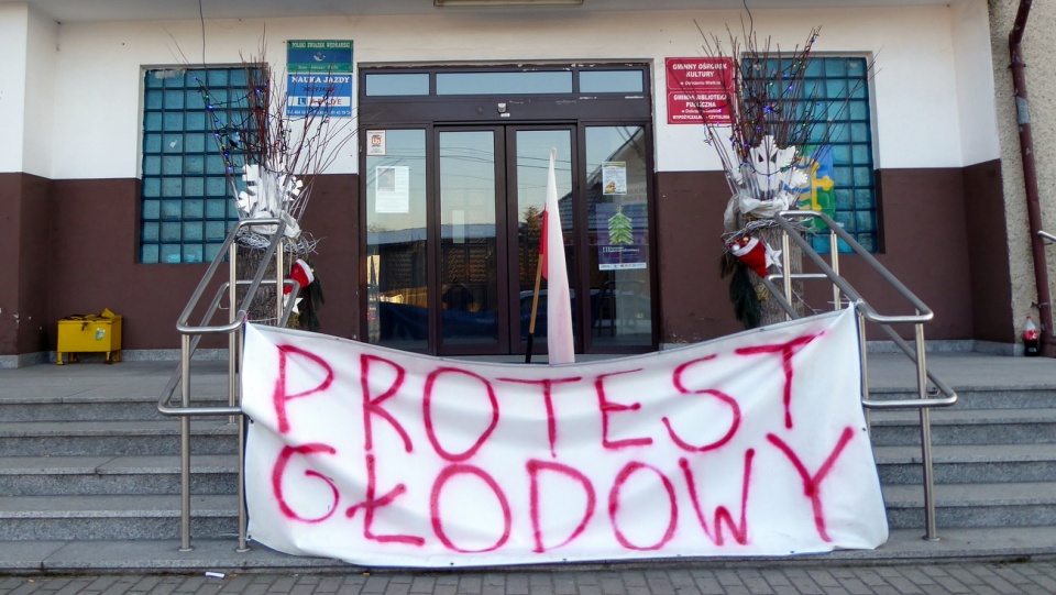 W Dobrzeniu protest głodowy prowadzą przeciwnicy powiększenia Opola [fot. Mariusz Chałupnik]