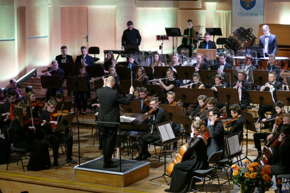 Koncert orkiestry młodzieżowej Opola i niemieckich partnerów [fot. Małgorzata Ślusarczyk]