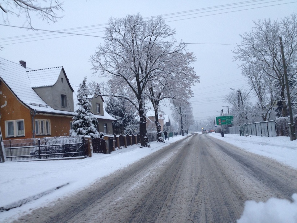 Zimowe warunki jazdy [fot. Maciej Stępień]