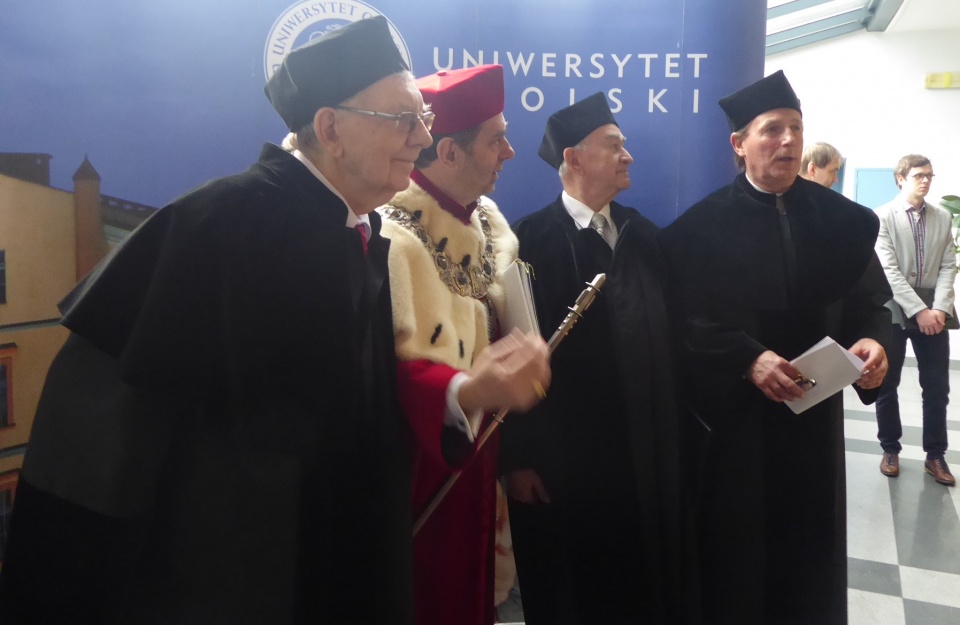 Nadanie tytułów doktor honoris causa UO [fot. Ewelina Laxy]