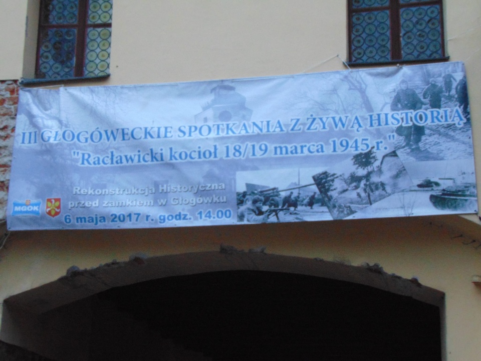 Baner promujący wydarzenie organizowane przez ośrodek kultury w Głogówku [zdj. Dragomir Rudy]