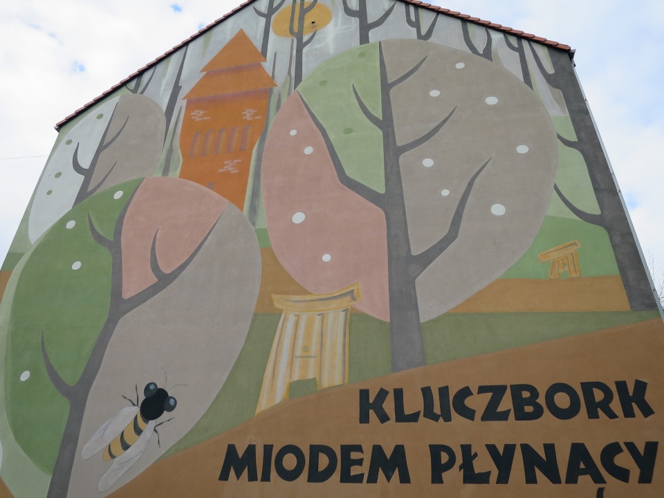 Mural w Kluczborku [fot. Kamila Gal-Skorupa]