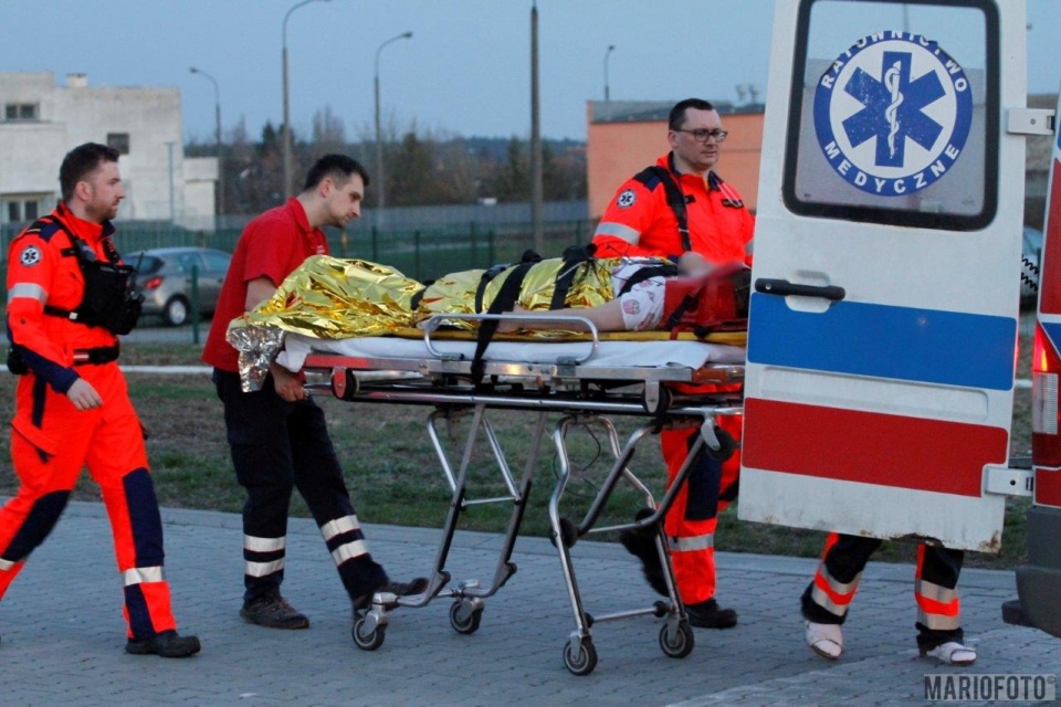 Śmigłowiec LPR przetransportował rannych do szpitala [fot. Mariusz Materlik]