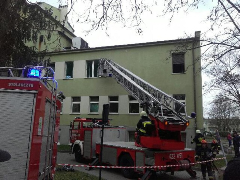 Pożar w szpitalu w Kędzierzynie-Koźlu [fot. PSP Kędzierzyn-Koźle]