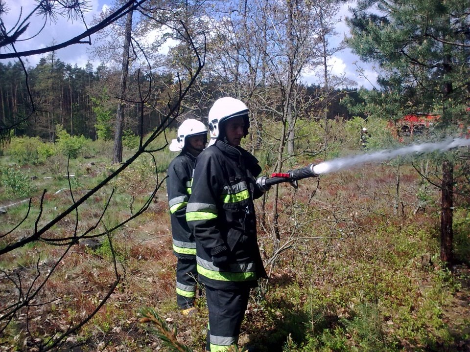Wypalanie suchych traw to udręka dla brzeskich strażaków [fot. Maciej Stępień]