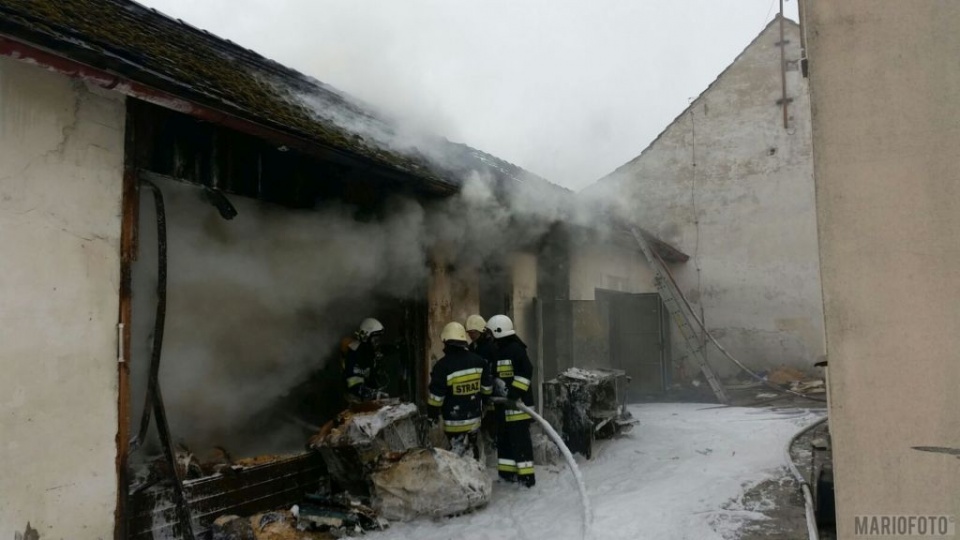 Pożar na Partyzanckiej w Opolu [fot. Mariusz Materlik]