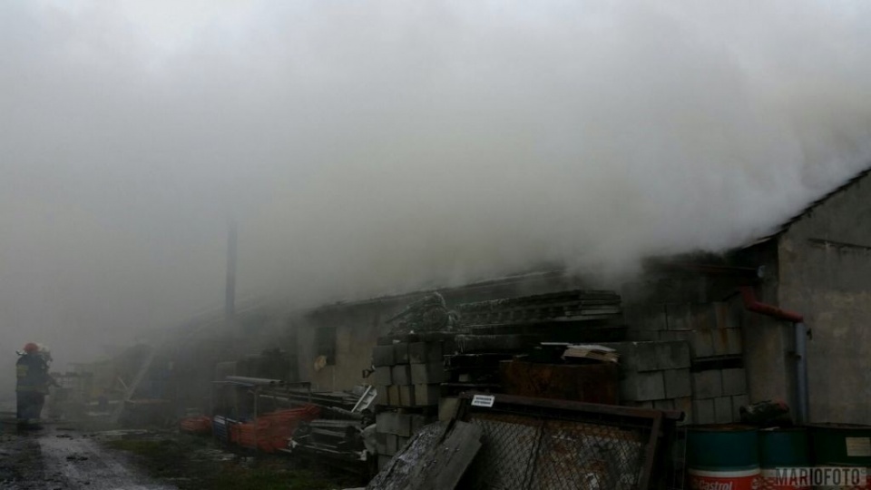 Pożar na Partyzanckiej w Opolu [fot. Mariusz Materlik]