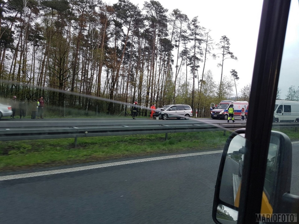 Autostrada A4 w kierunku na Wrocław zablokowana [fot. Mariusz Materlik]