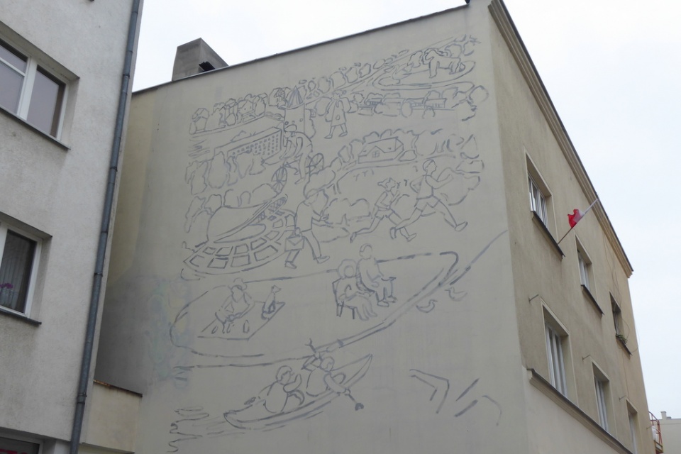 Nowy mural powstaje w Opolu z okazji 800-lecia miasta [fot. Monika Pawłowska]