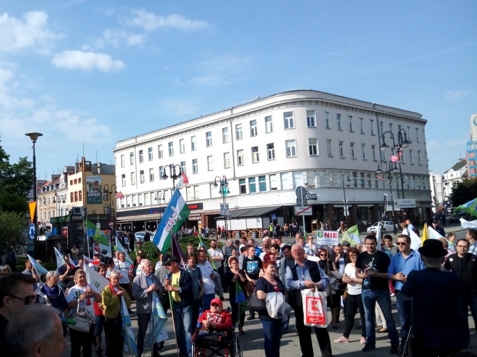 Manifestacja przeciwników Dużego Opola [fot. Witek Wośtak]