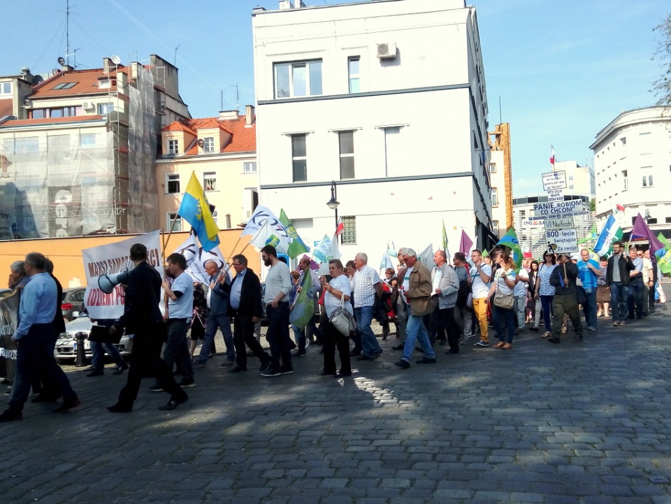 Manifestacja przeciwników Dużego Opola [fot. Witek Wośtak]