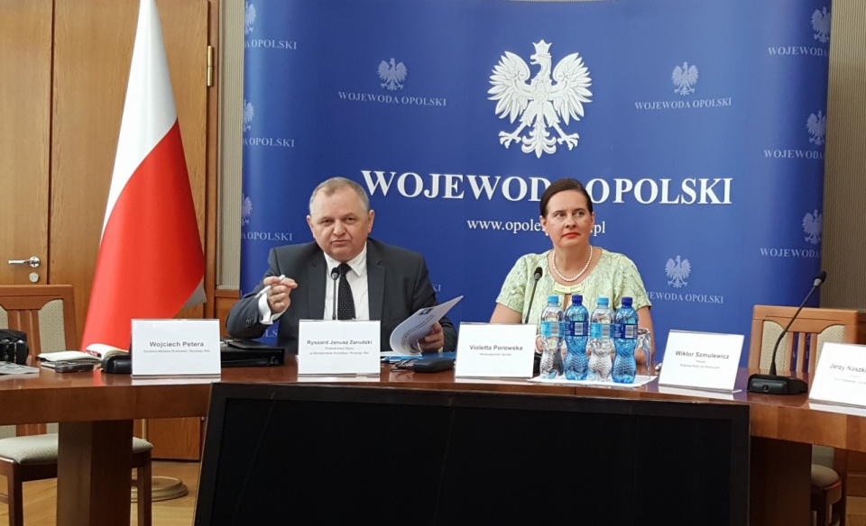 Wiceminister Ryszard Zarudzki i wicewojewoda Violetta Porowska [fot. Daria Placek]