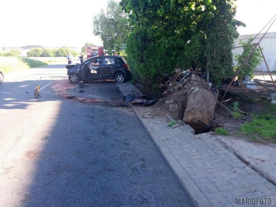Wypadek w miejscowości Klucz [fot. MARIO]