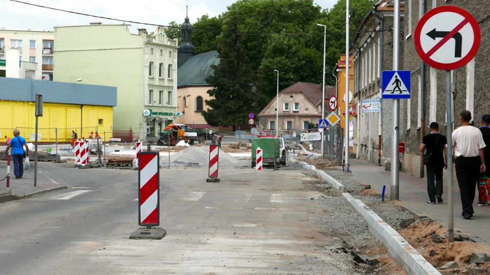 Budowa ronda w Głubczycach ma zakończyć się w sierpniu [fot. Mariusz Chałupnik]