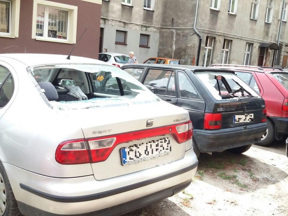 W Brzegu zniszczono kilkanaście aut. Sprawcy są już w rękach policji [fot. Maciej Stępień]