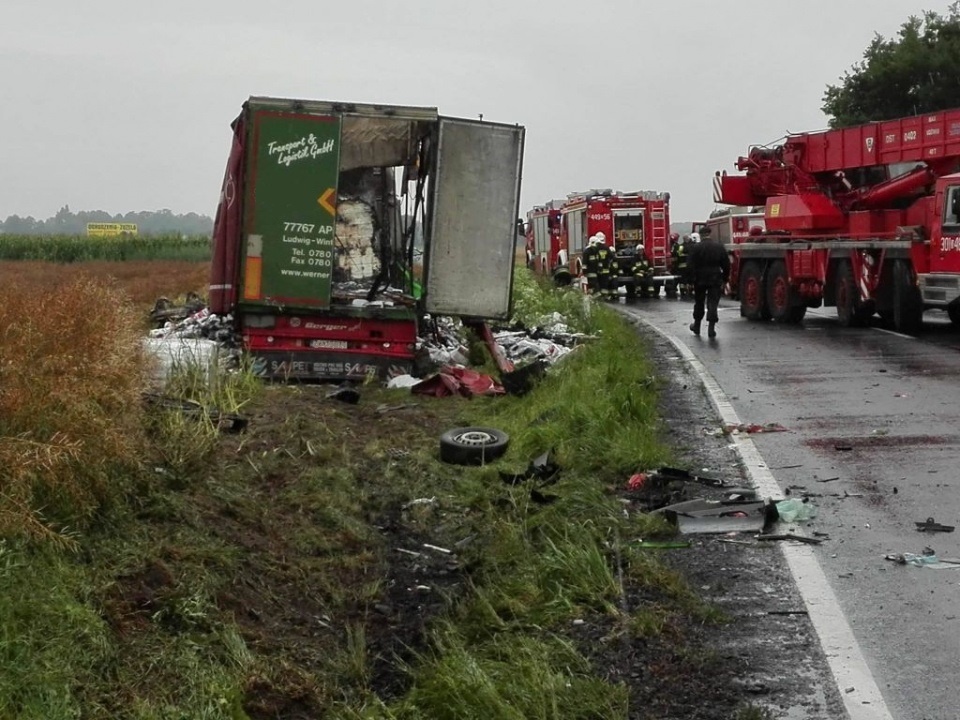 Wypadek koło Straduni był jednym z 66 w województwie w lipcu [fot. Ewelina Laxy]