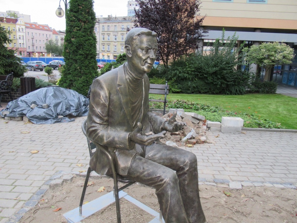 Pomnik Wojciecha Młynarskiego na Wzgórzu Uniwersyteckim [fot. Joanna Matlak]