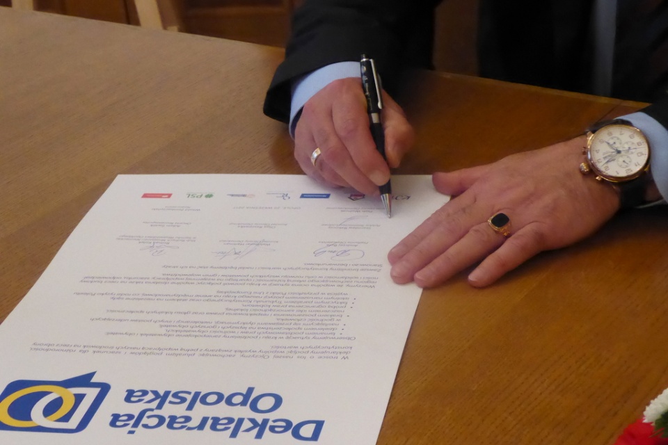 Podpisanie Deklaracji Opolskiej [fot. Monika Pawłowska]