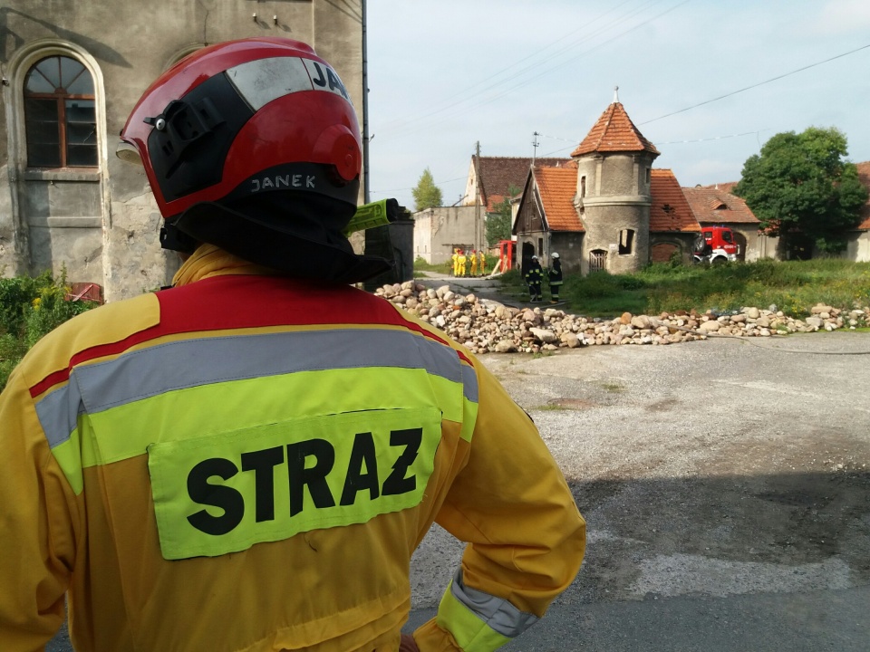 Ćwiczenia brzeskich strażaków w Mąkoszycach [fot. Maciej Stępień]