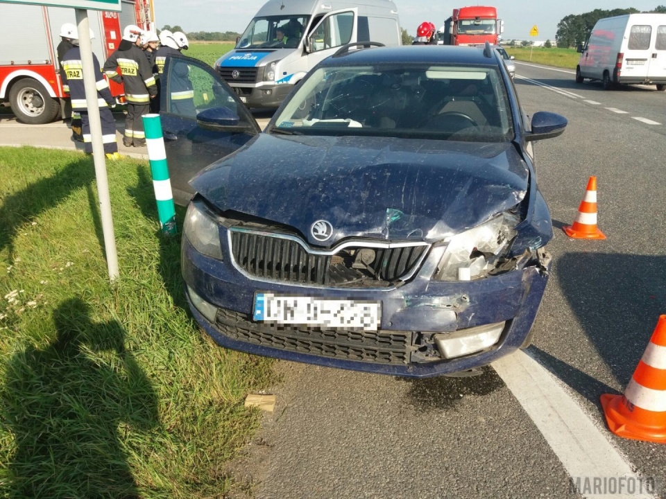 Wypadek na obwodnicy Opola [fot. MARIO]