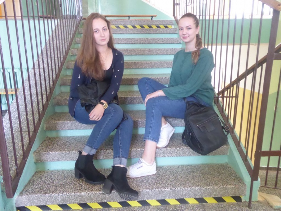 Uczennice z Ukrainy w otmuchowskiej szkole.