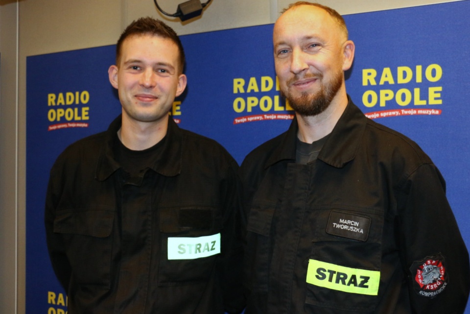 Krzysztof Galla i Marcin Tworuszka - OSP Komprachcice [fot. Paula Hołubowicz]