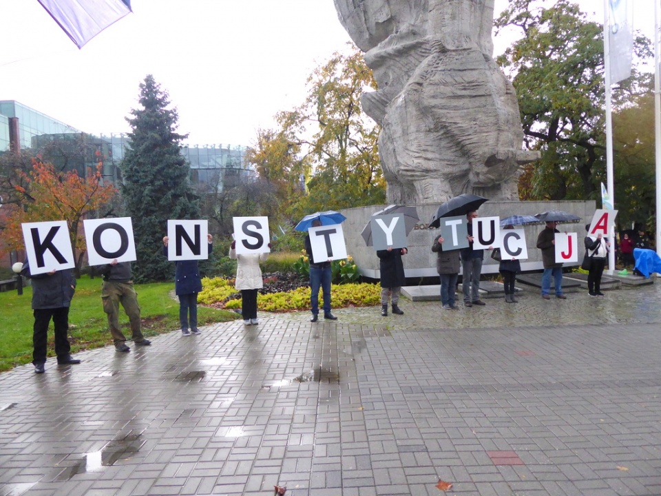 Protest przeciwników powiększenia Opola [fot. Witold Wośtak]