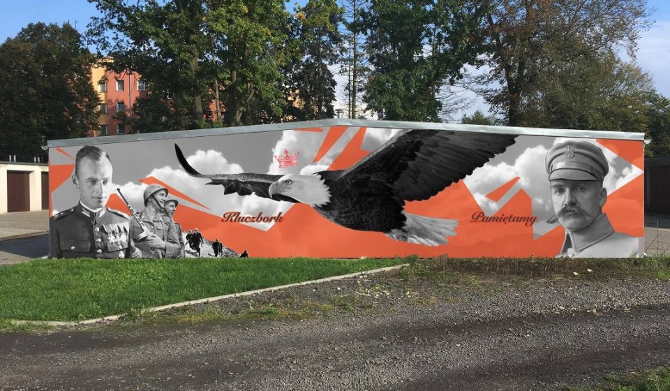 Projekt muralu parriotycznego w Kluczborku