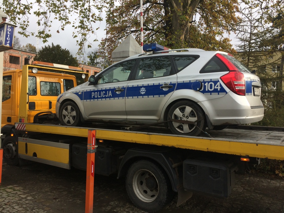 Brzescy policjanci nie mają czym jeździć. Część radiowozów trafiła na złom [fot. Maciej Stępień]