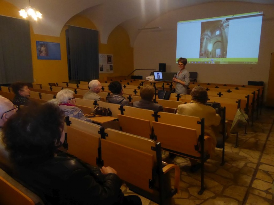 Konferencja na temat postępu prac przy odbudowie łopatyńskiego kościoła [Fot. Klaudia Pokładek]