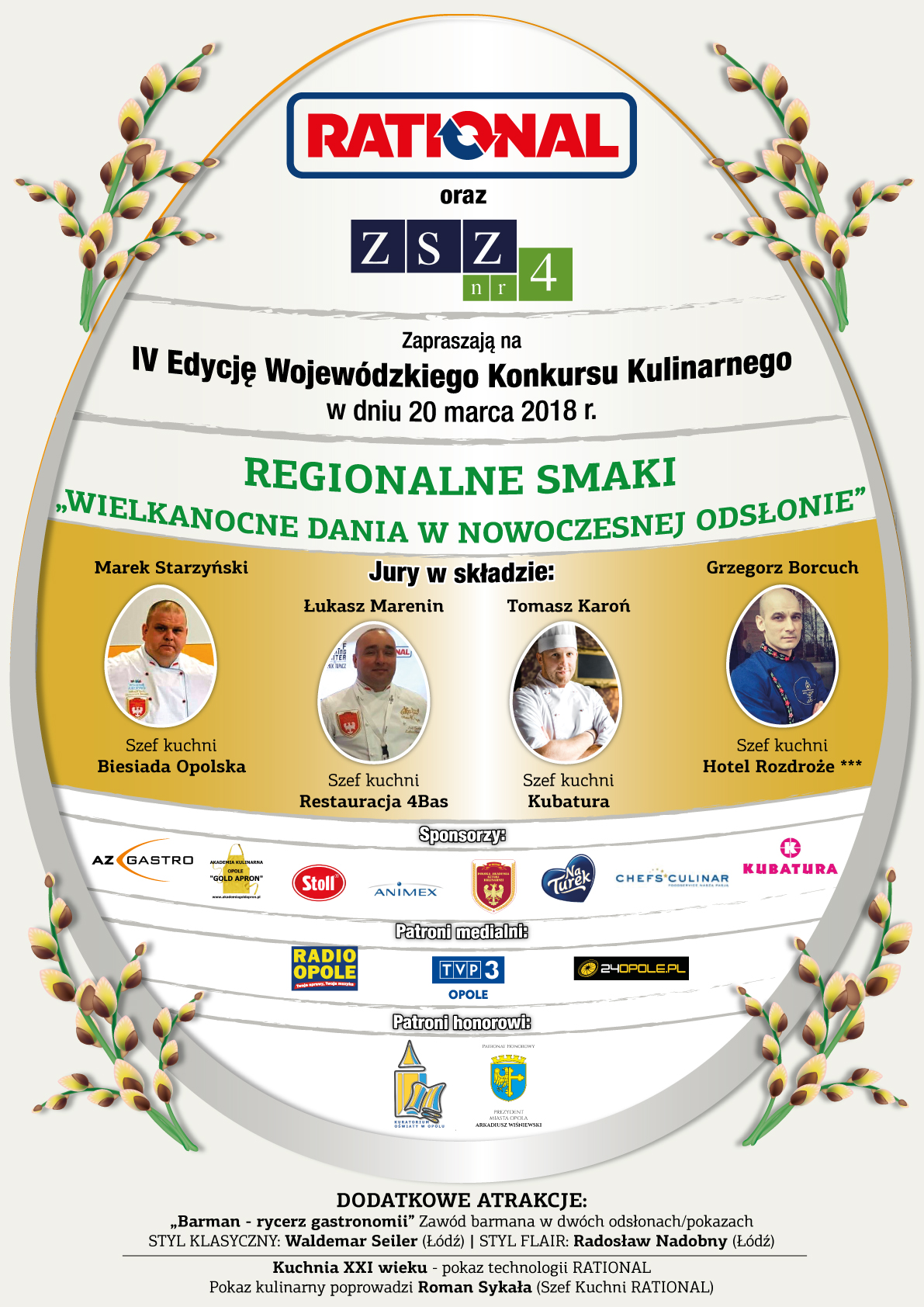 Plakat IV Wojewódzkiego Konkursu Kulinarnego „Regionalne Smaki” [materiały organizatora]