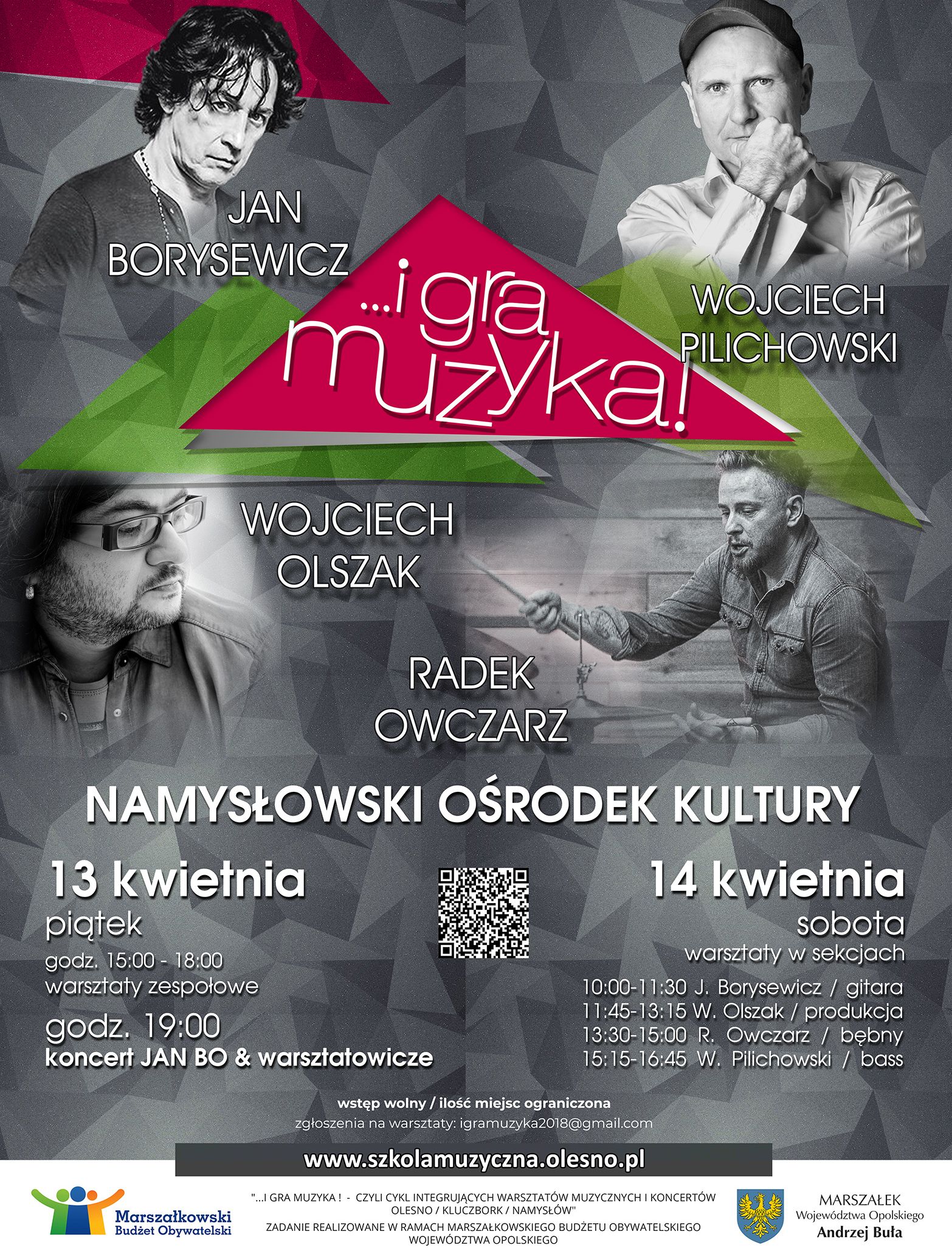 Warsztaty i koncert 'I muzyka gra' odbędą się w Namysłowskim Ośrodku Kultury