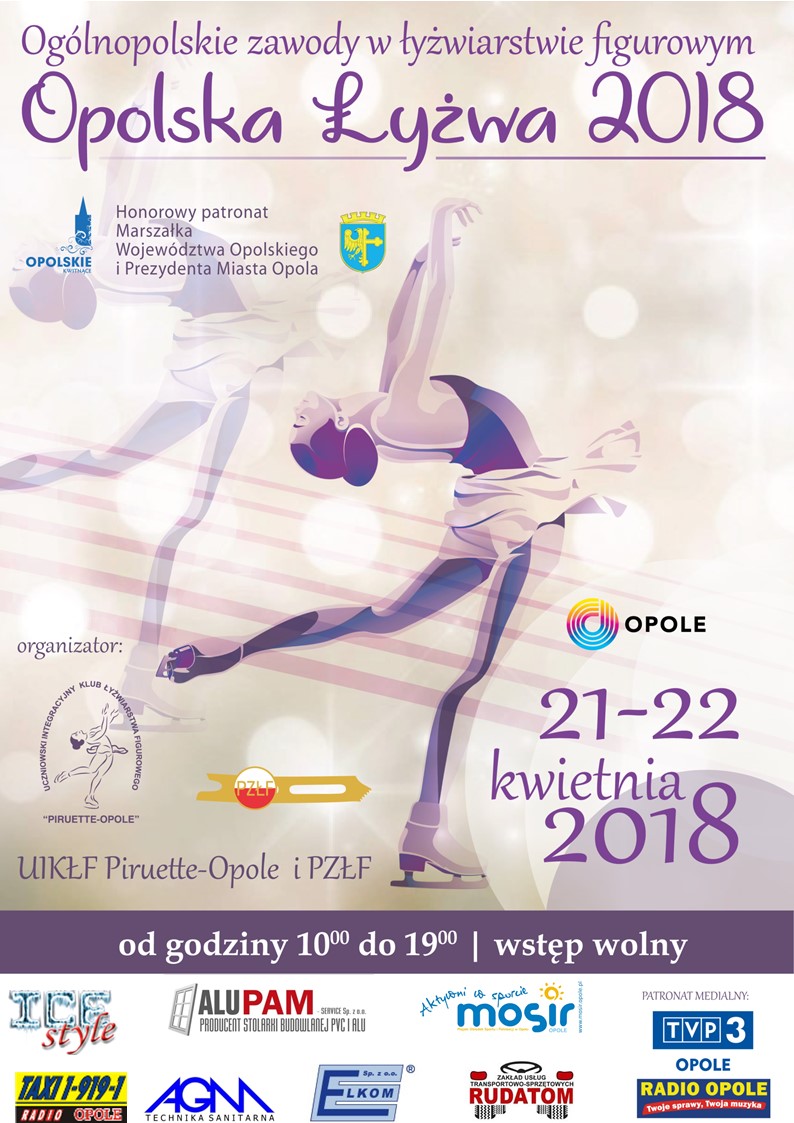 Plakat 'Opolska Łyżwa 2018' [materiały organizatora]
