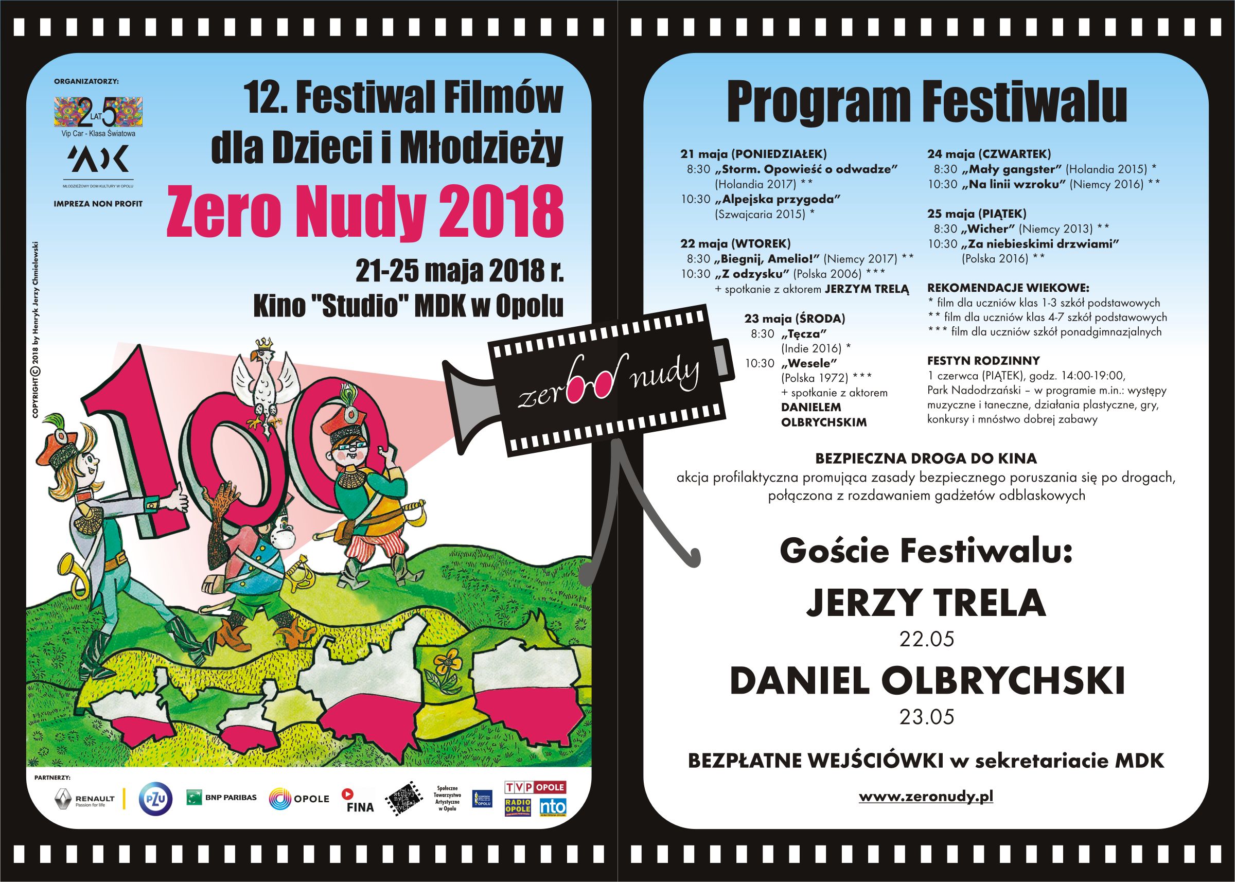 Jerzy Trela i Daniel Olbrychski odwiedzą Festiwal Filmów 'Zero Nudy'