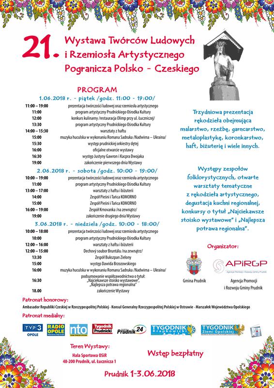 Program 21. Wystawy Twórców Ludowych i Rzemiosła Artystycznego Pogranicza Polsko – Czeskiego1