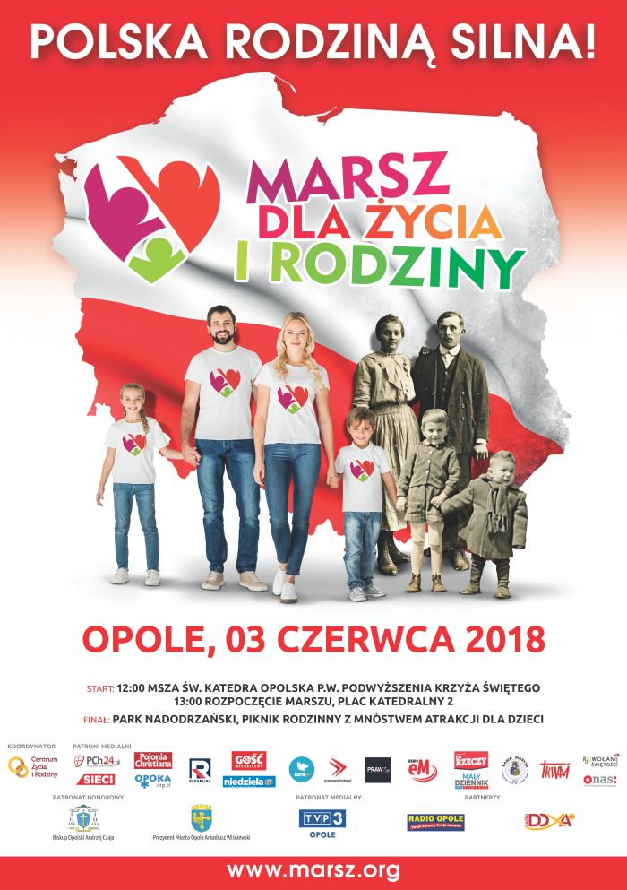 Marsze dla Życia i Rodziny przejdą w niedzielę (03.06) ulicami Opola i Nysy