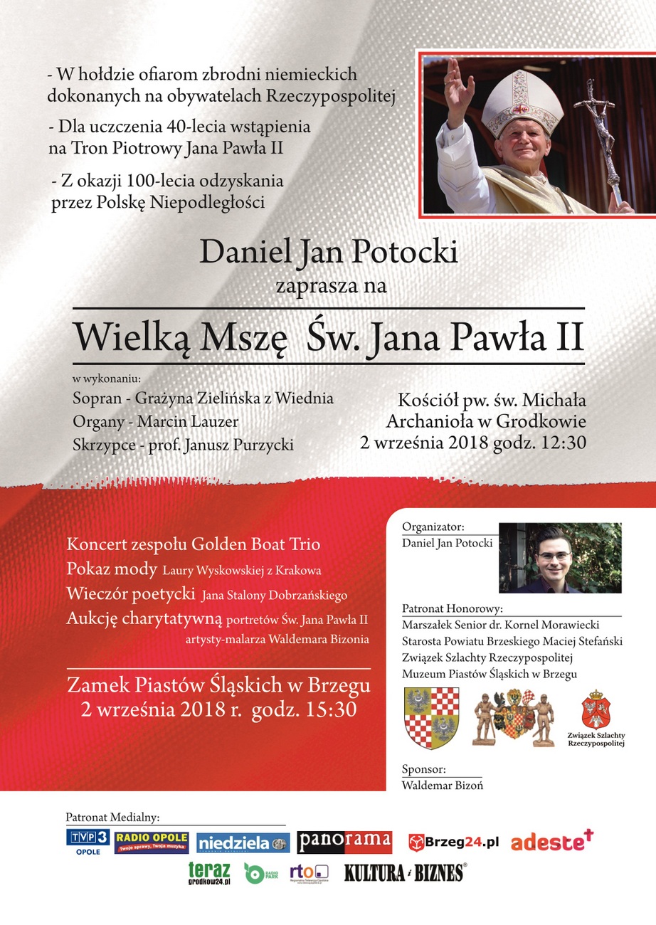 „Wielka Msza Św. Jana Pawła II” zabrzmi w Grodkowie już w niedzielę! [materiały organizatora]